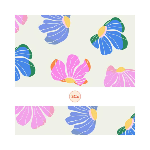 Falling Flowers Minimalism Pattern