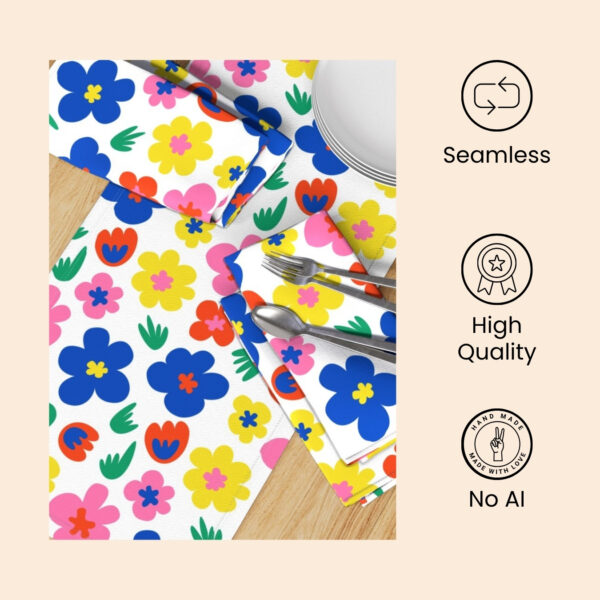 Bright Floral Pattern | Transparent Background - Image 4